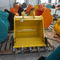 Cubeta de escavação da máquina escavadora de KOMATSU PC200 com 0.9-5 cores do amarelo de Cbm Volumn