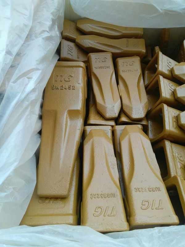 Dentes do estripador dos dentes 9W2452 da cubeta da família do  J450 dos dentes do estripador do gato do tipo do N.B. TIG® para a terra de escavação
