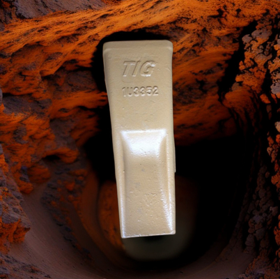 Dente dos dentes 1U3352 da cubeta de   320 dos dentes da cubeta do tipo do TIG e dente 1U3352RC para a família de 320 J350 com aço carbono