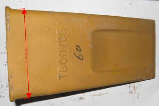 Dentes da cubeta da carcaça do tipo do TIG para pontas da cubeta dos dentes da cubeta do dente Tb00705 de Hitachi EX200 para a máquina de hitachi