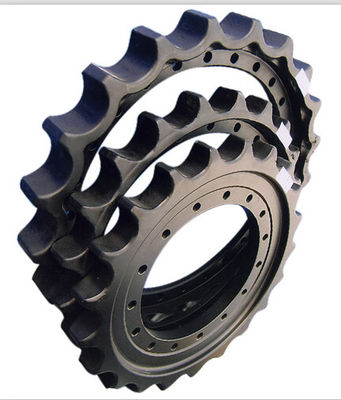 Peças pretas de Sprocket Wheel Undercarriage da máquina escavadora da cor
